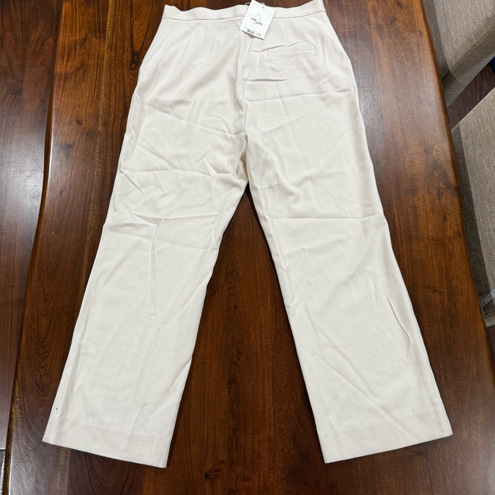 New! Djerf Avenue First Choice Pants in Cream Size XL Tall - Picture 3 of 11
